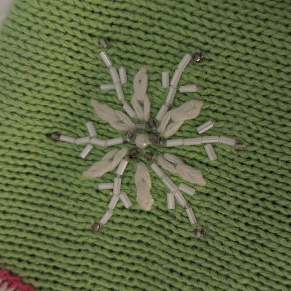 Vintage Heirloom Collectibles Santa Christmas Cardigan Sweater - Picture 14 of 16